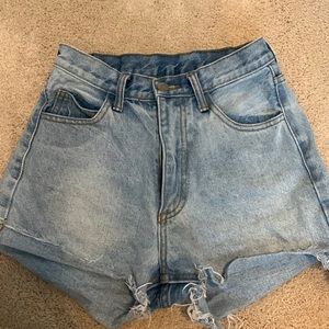 J. Ghalt cutoff jean shorts